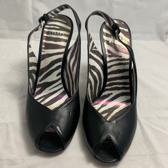 Stuart Weitzman 11 Prose Black Nappa slingback NWD - Picture 3 of 8